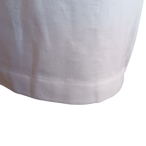 Vintage Mens Polo Shirt Medium Single stitch 80s WHITE BALL STATE UNIVERSITY - Picture 3 of 6